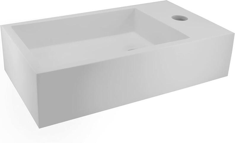Italy Sanitair Solid Surface fontein rechts 400x220x100