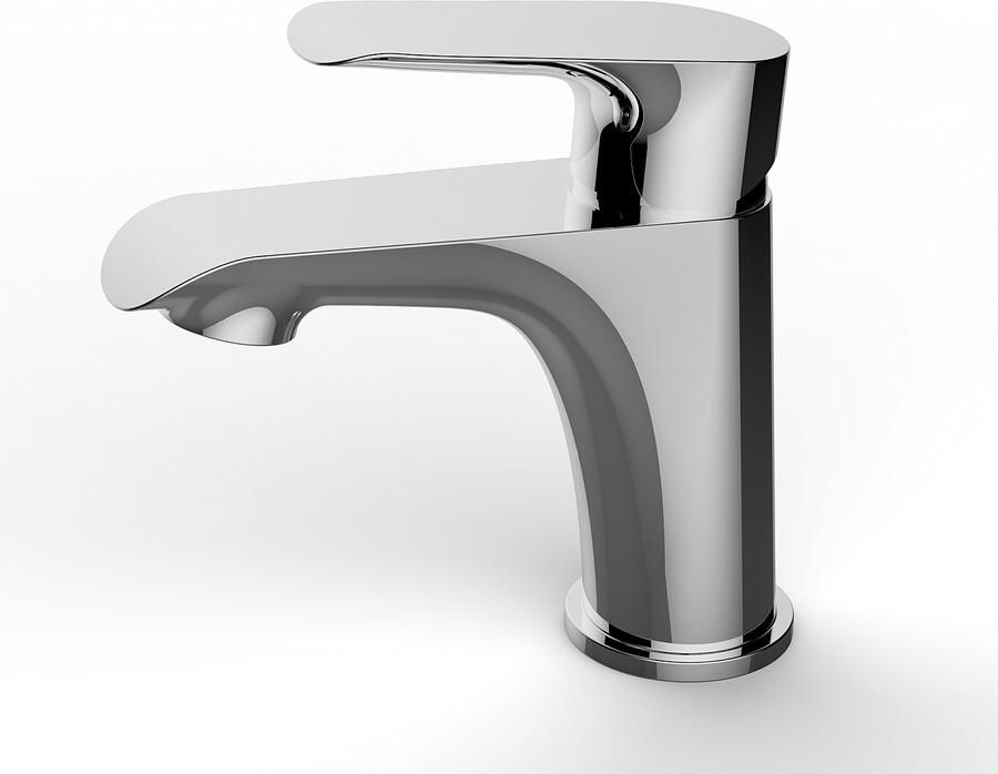 Italy Sanitair Tarma eenhendel wastafelmengkraan laag chroom