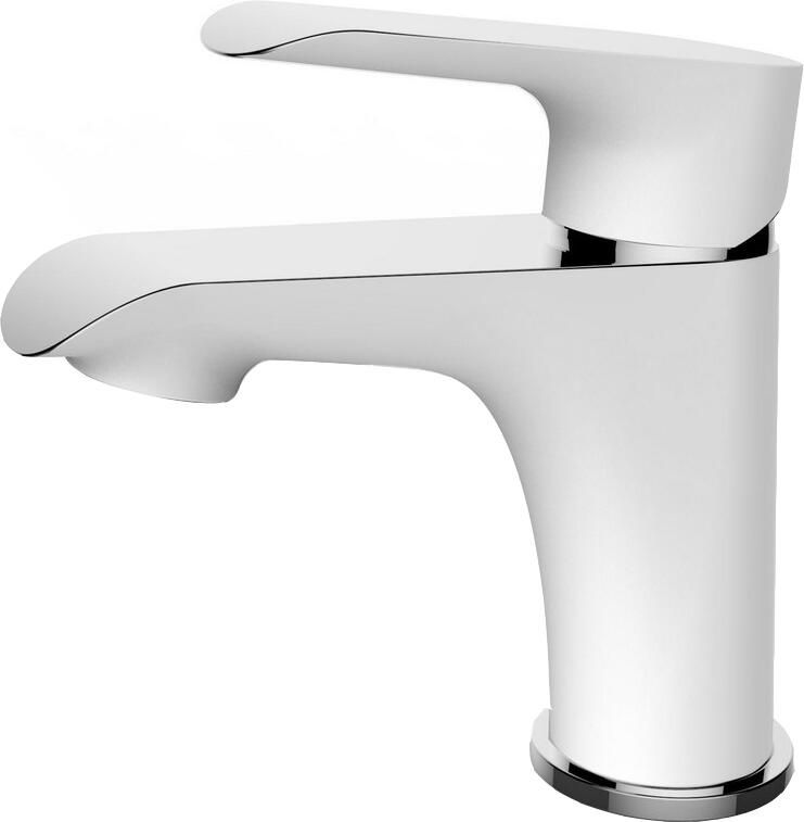 Italy Sanitair Tarma eenhendel wastafelmengkraan laag wit chroom