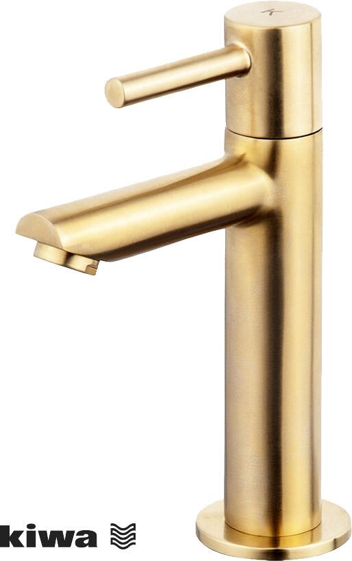 Italy Sanitair Wiesbaden Amador XL toiletkraan hoog geborsteld messing