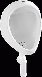 Jika Euroline urinoir met boveninlaat met keramisch rooster wit H8441000004401