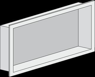 LoooX BoX inbouwnis 60x30x7cm RVS geborsteld BOX60