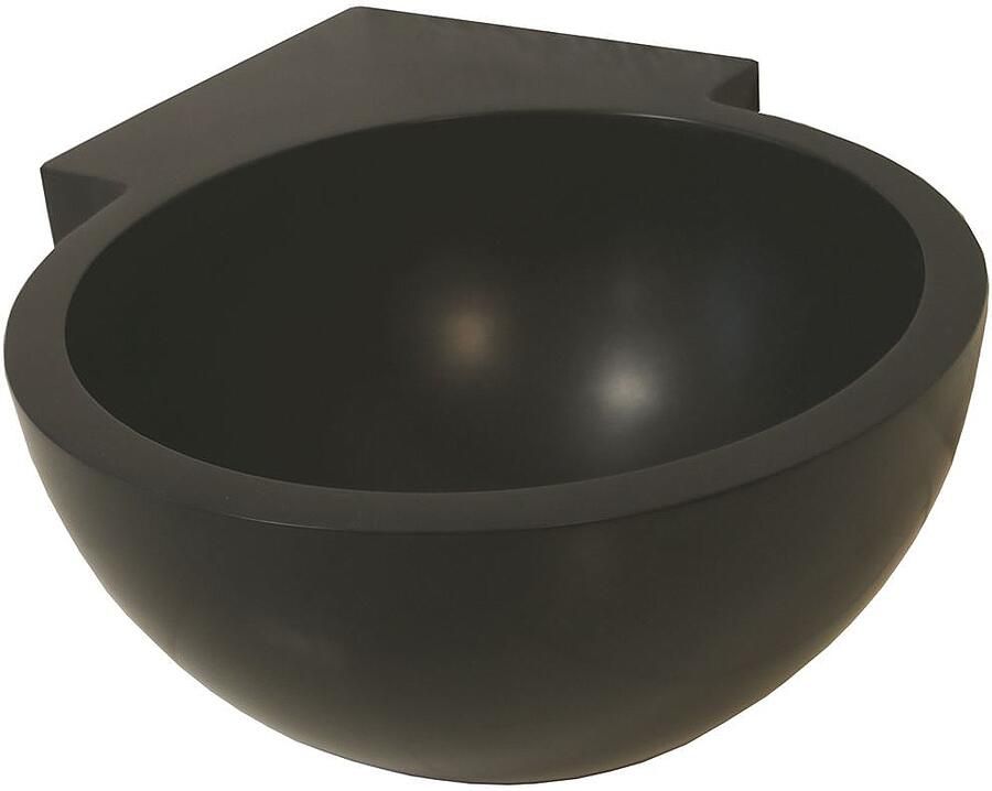 Luca Sanitair fontein 28x28x12h solid surface mat zwart LUVA1326A