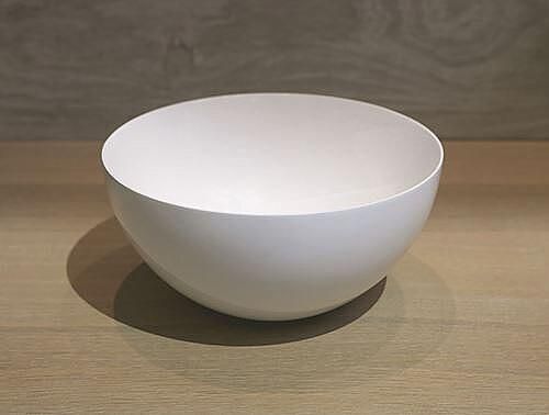 Luca Sanitair fontein 24cm met dunne rand solid surface mat wit LUVA1328M