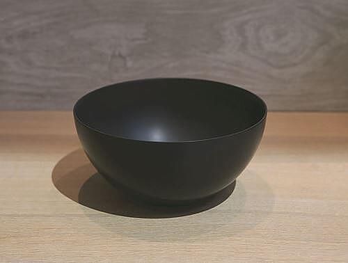 Luca Sanitair fontein opzetwastafel rond 24cm solid surface antraciet LUVA1328A