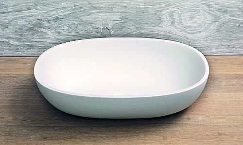 Luca Sanitair opzetwastafel 48x32 5cm mat wit LUVA1305M