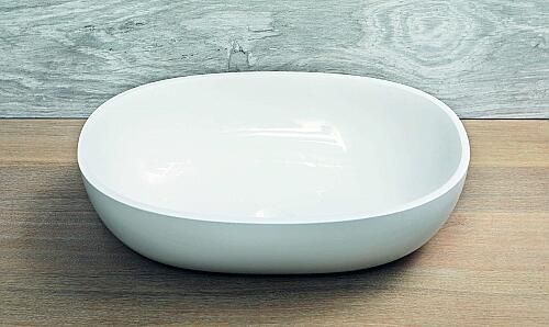 Luca Sanitair opzetwastafel 48x32 5cm wit LUVA1305