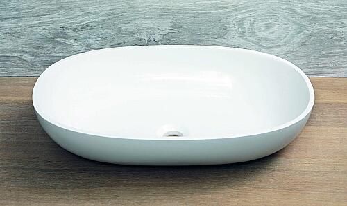 Luca Sanitair opzetwastafel 57x38cm wit LUVA1306