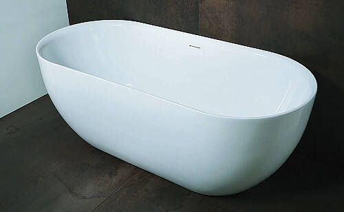 Luca Sanitair Primo bad vrijstaand 170x78cm wit afwerking chroom LUPA1770