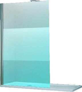 Novellini Giada inloopdouche H 70x195cm m. muursteun matchroom helder glas GIADAH701B