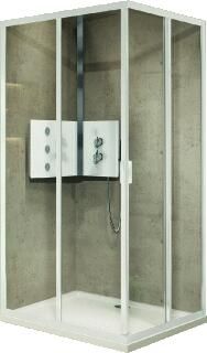 Novellini Lunes 2.0 hoekinstap A m. schuifdeuren 78-81x195cm matchroom helder glas LUNA781B