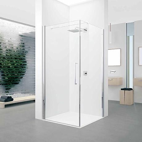 Novellini Young 2.0 draaideur voor zijwand 91-93x200cm matchroom helder glas Y2G911B - Foto 2