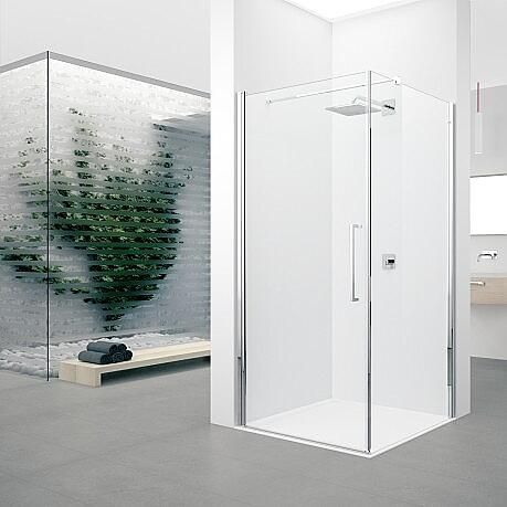 Novellini Young 2.0 G draaideur voor zijwand 95-97x200cm matchroom helder glas Y2G951B - Foto 2