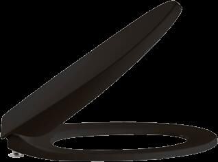 Pressalit Calmo closetzitting met deksel m. softclose m. uni scharnier zwart 556001D15999
