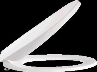 Pressalit Calmo closetzitting met deksel m. softclose m. vast scharnier pergamon 556273BZ5999