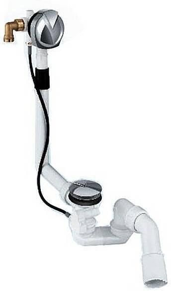 Riho AVT70 badafvoer overloop met watertoevoer chroom 70 cm