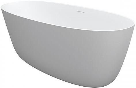 Riho Oval vrijstaand bad 175x80cm solid surface mat wit B152001105