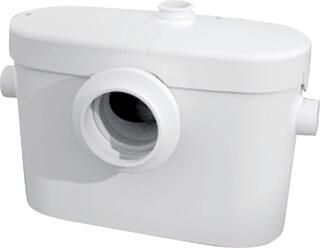 Sanibroyeur Saniaccess 2 fecalienvermaler voor WC fontein of wastafel 424x166x330mm inlaatzijde 1xDN100+2xDN40 SANIACCESS2
