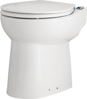 Sanibroyeur Sanicompact closetpot sanicompact C43 ECO+ m. fecalienvermaler incl. closetzitting 390x430x42mm wit C43SENL