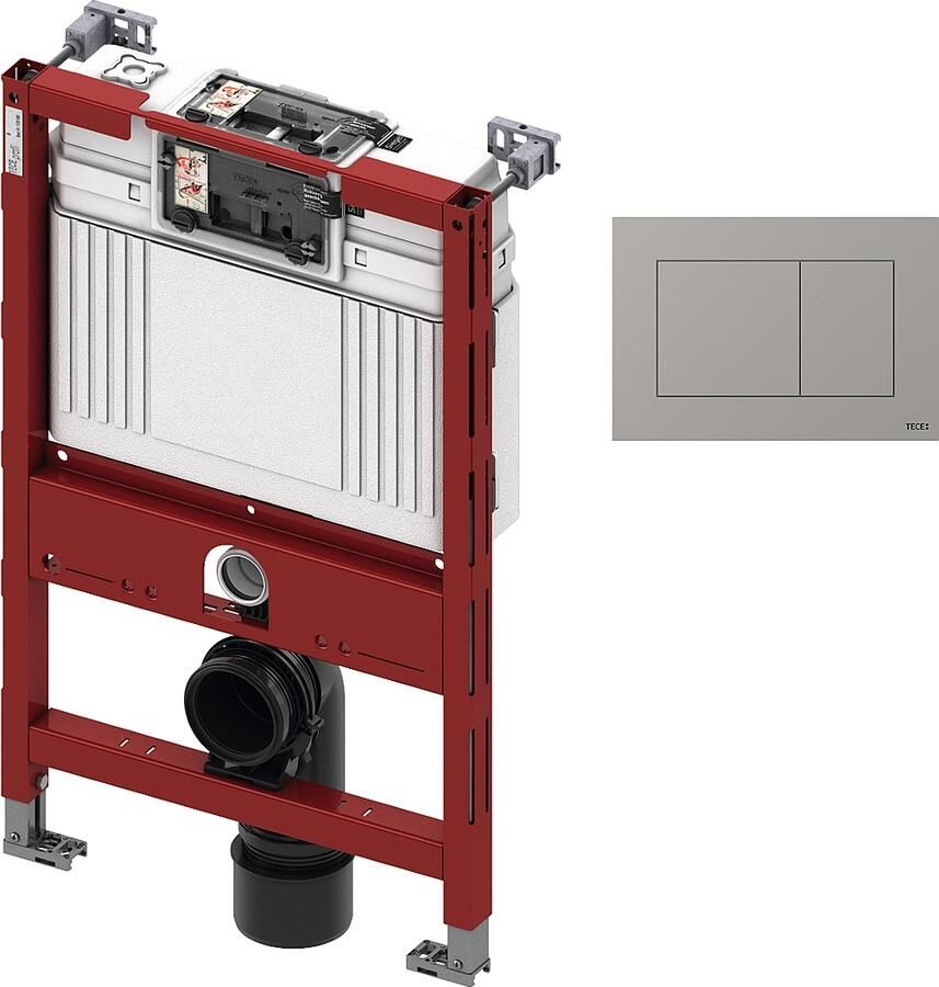 TECE inbouwreservoir 82cm front- planchetbediening met TECEnow bedieningspaneel chroom glans