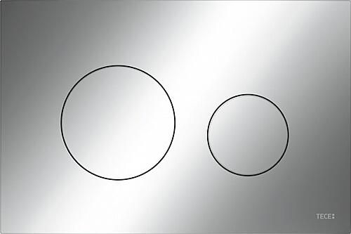 TECE inbouwreservoir frontbediening 112 cm met TECEloop NEW bedieningspaneel glanzend chroom (vlak)
