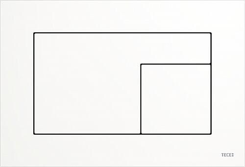 TECE inbouwreservoir frontbediening 112 cm met TECEvelvet bedieningspaneel wit