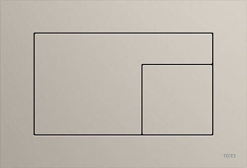 TECE inbouwreservoir frontbediening 112 cm met TECEvelvet bedieningspaneel griege