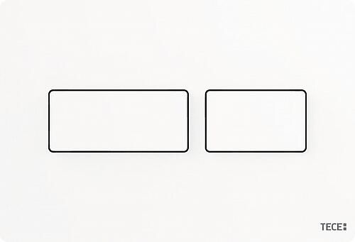 TECE Octa II inbouwreservoir ruimtebesparend 8cm frontbediening H112cm met TECEsolid bedieningspaneel mat wit