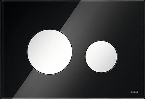 TECE loop bedieningspaneel glas zwart toetsen wit