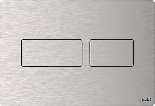 TECE Octa II inbouwreservoir ruimtebesparend 8cm frontbediening H112cm met TECEsolid bedieningspaneel RVS geborsteld