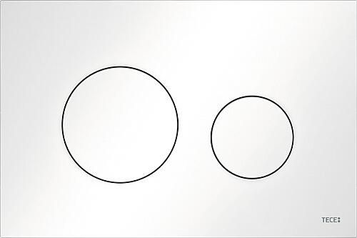 TECE Octa II inbouwreservoir ruimtebesparend 8cm frontbediening H112cm met TECEloop bedieningspaneel mat wit