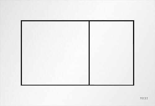 TECE inbouwreservoir frontbediening 112 cm met TECEnow bedieningspaneel matwit