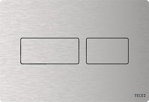 TECE Octa II inbouwreservoir ruimtebesparend 8cm frontbediening H112cm met TECEsolid bedieningspaneel RVS geborsteld