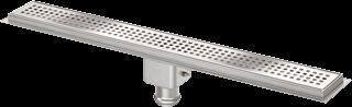 Van den Berg RVS standaard douchegoot m. onderuitlaat 80cm inbouwdiepte 150mm 625800