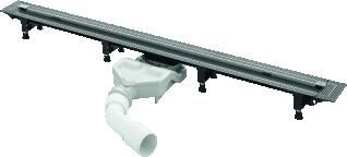 Viega Advantix Vario douchegoot (renovatiemodel) kunststof 300-1200mm waterslot 25mm inb. diepte 70mm 721671