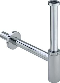 Viega Eleganta-1 design bekersifon m. muurbuis 5 4"x32mm chroom 440190