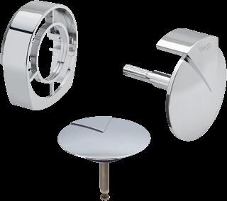 Viega Multiplex Trio-afmontageset Visign MT1 verchroomd met rozet en kegel model 616105 306847