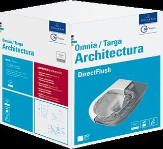 Villeroy&Boch Omnia Architectura combipack wandcloset 53cm ceramic+ met closetzitting SC QR wit 5684HRR1