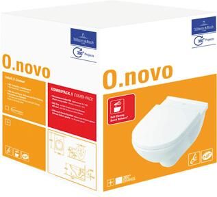 Villeroy&Boch O.novo combipack wit met softclose zitting 5660H101