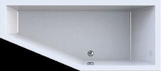 WaveDesign by Wisa Ligbad Dore 170x75cm wit 5060651001 rechts