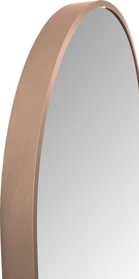 Aloni Badkamerspiegel 100x50 cm | Ovaal | Directe verlichting | Touch button | Met spiegelverwarming | Geborsteld koper - Foto 2