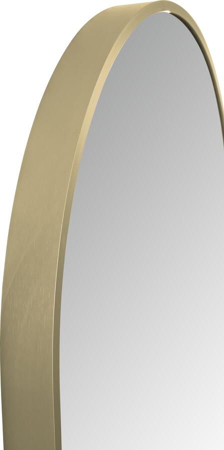 Aloni Badkamerspiegel 100x50 cm | Ovaal | Directe verlichting | Touch button | Met spiegelverwarming | Geborsteld goud - Foto 2