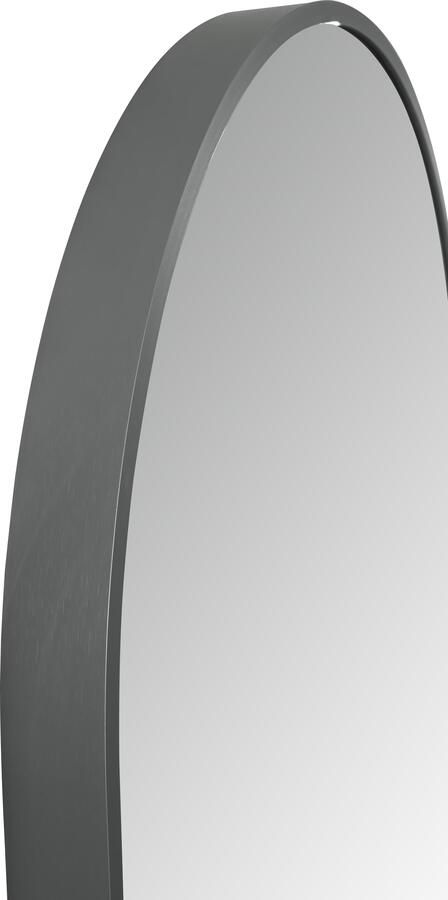 Aloni Badkamerspiegel 100x50 cm | Ovaal | Directe verlichting | Touch button | Met spiegelverwarming | Gunmetal frame - Foto 3