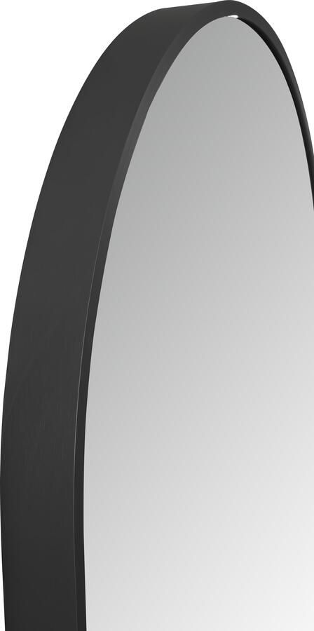 Aloni Badkamerspiegel 100x50 cm | Ovaal | Directe verlichting | Touch button | Met spiegelverwarming | Mat zwart - Foto 3