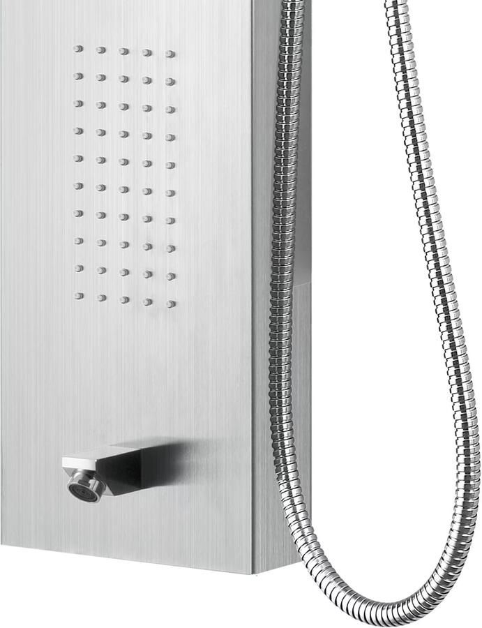 Aloni Creavit douchepaneel thermostaatkraan 160x20x7 cm chroom - Foto 2