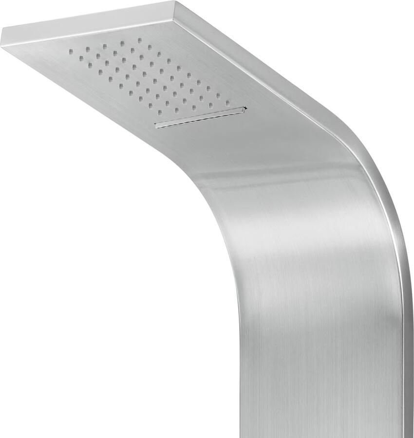 Aloni Creavit douchepaneel thermostaatkraan 160x20x7 cm chroom