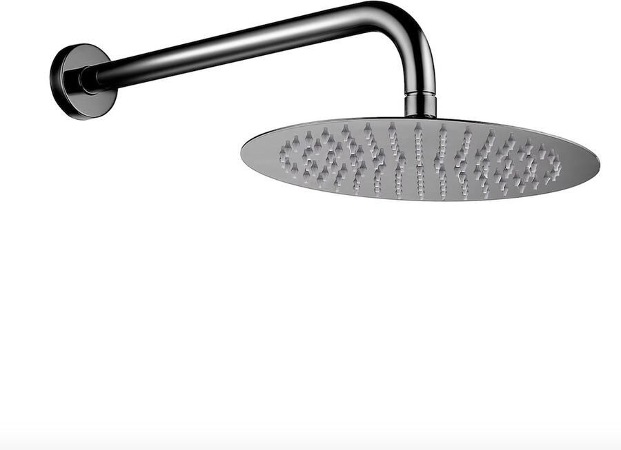 Aloni Creavit inbouw regendoucheset thermostatisch 2 weg gunmetal - Foto 3