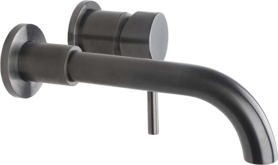 Aloni Creavit inbouw wastafelkraan 22 cm uitloop rond gunmetal - Foto 2