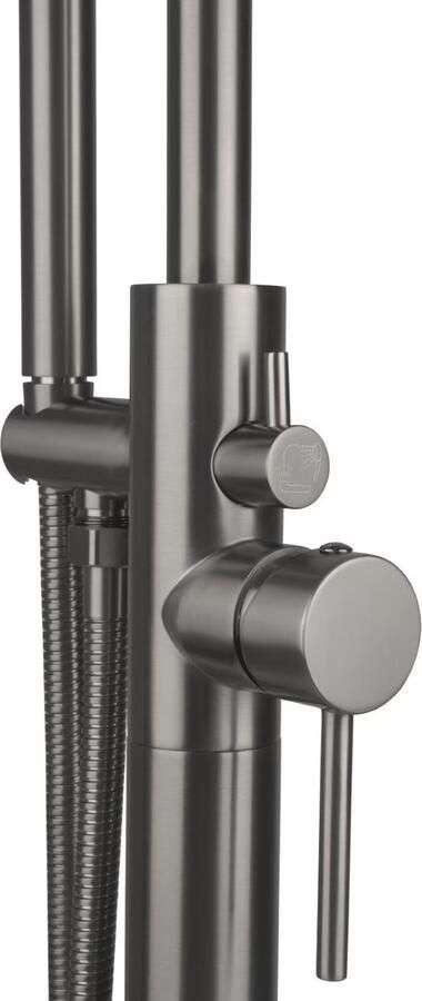 Aloni Creavit vrijstaande badmengkraan 99 cm gunmetal - Foto 2