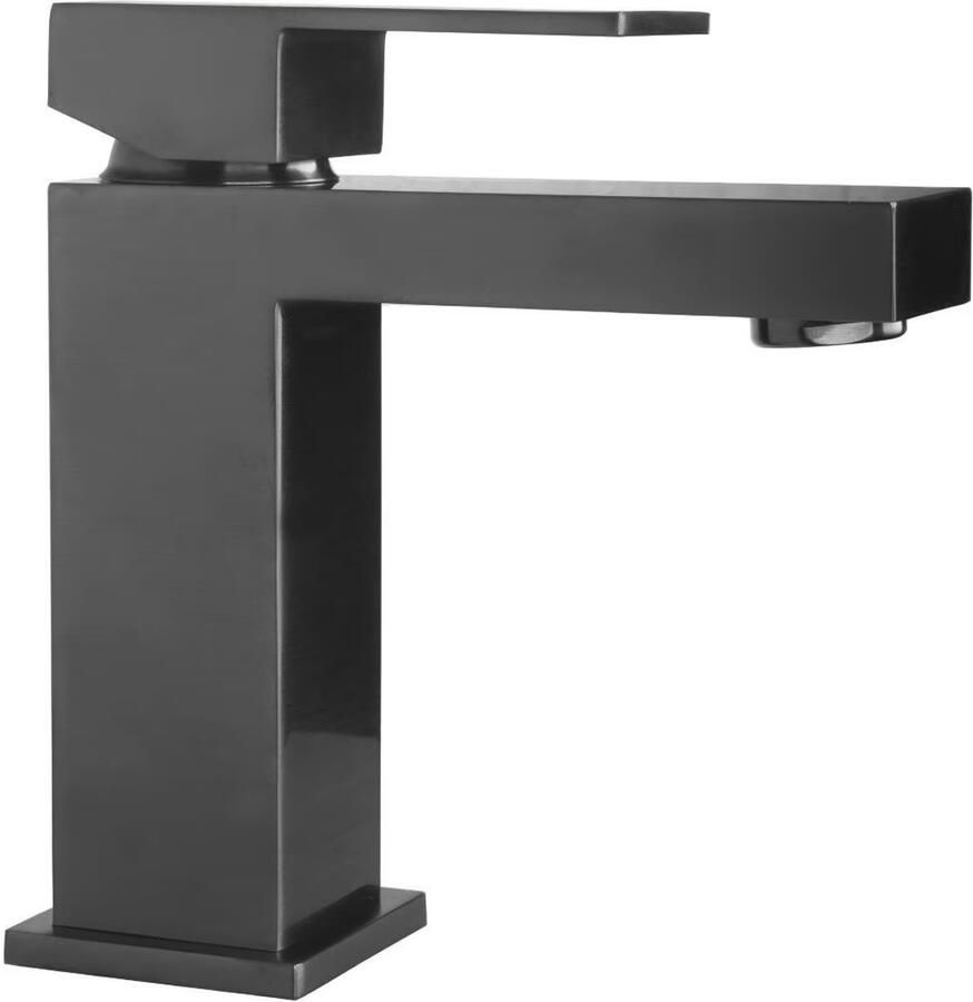 Aloni Creavit wastafelmengkraan 13 cm eenhendel vierkant gunmetal